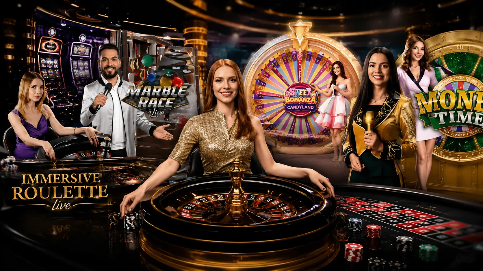 Live Casino — HD live dealer tables and game shows